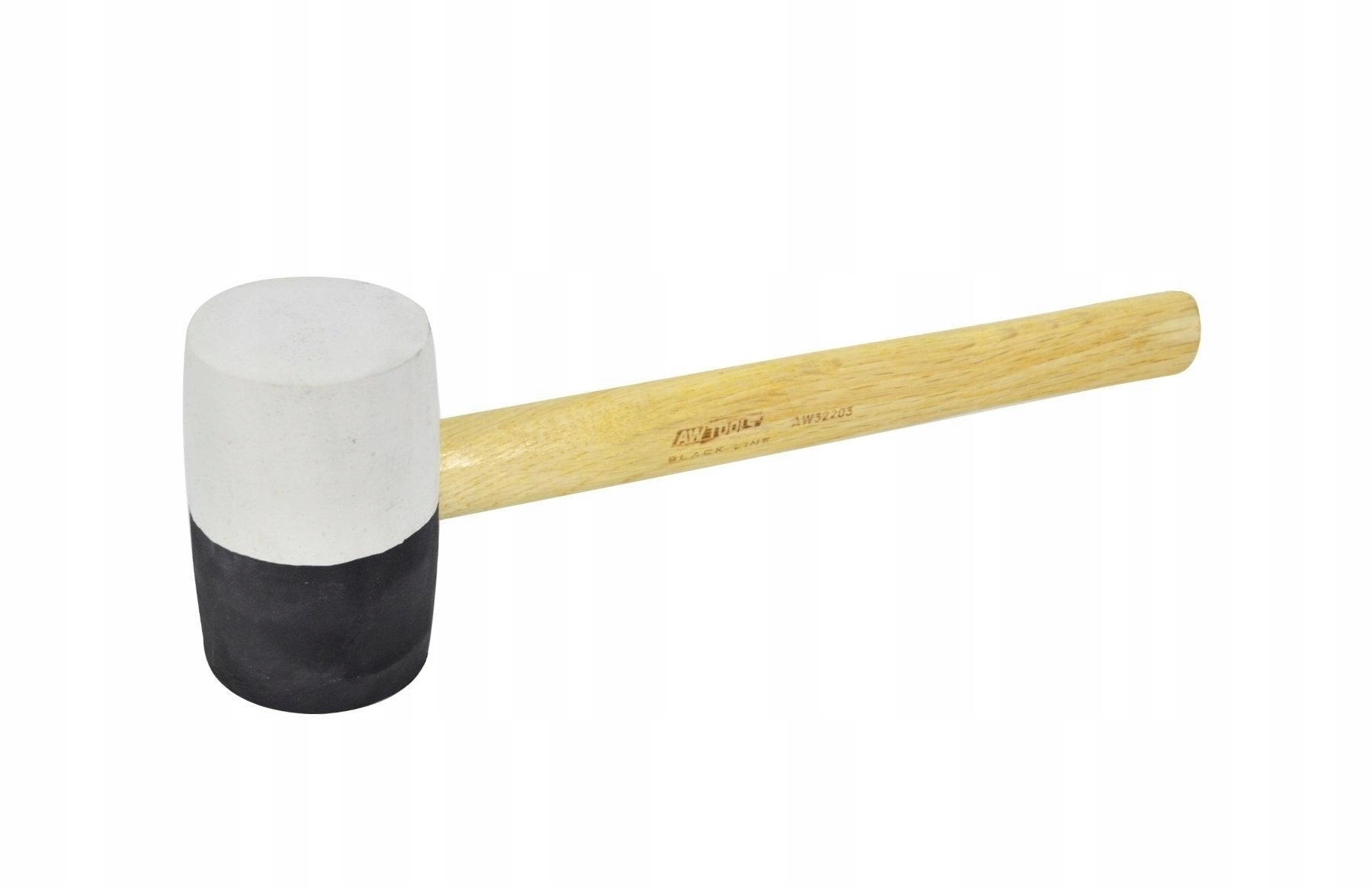 

Młotek gumowy fi 44mm, 230g, trzon drewno Awtools
