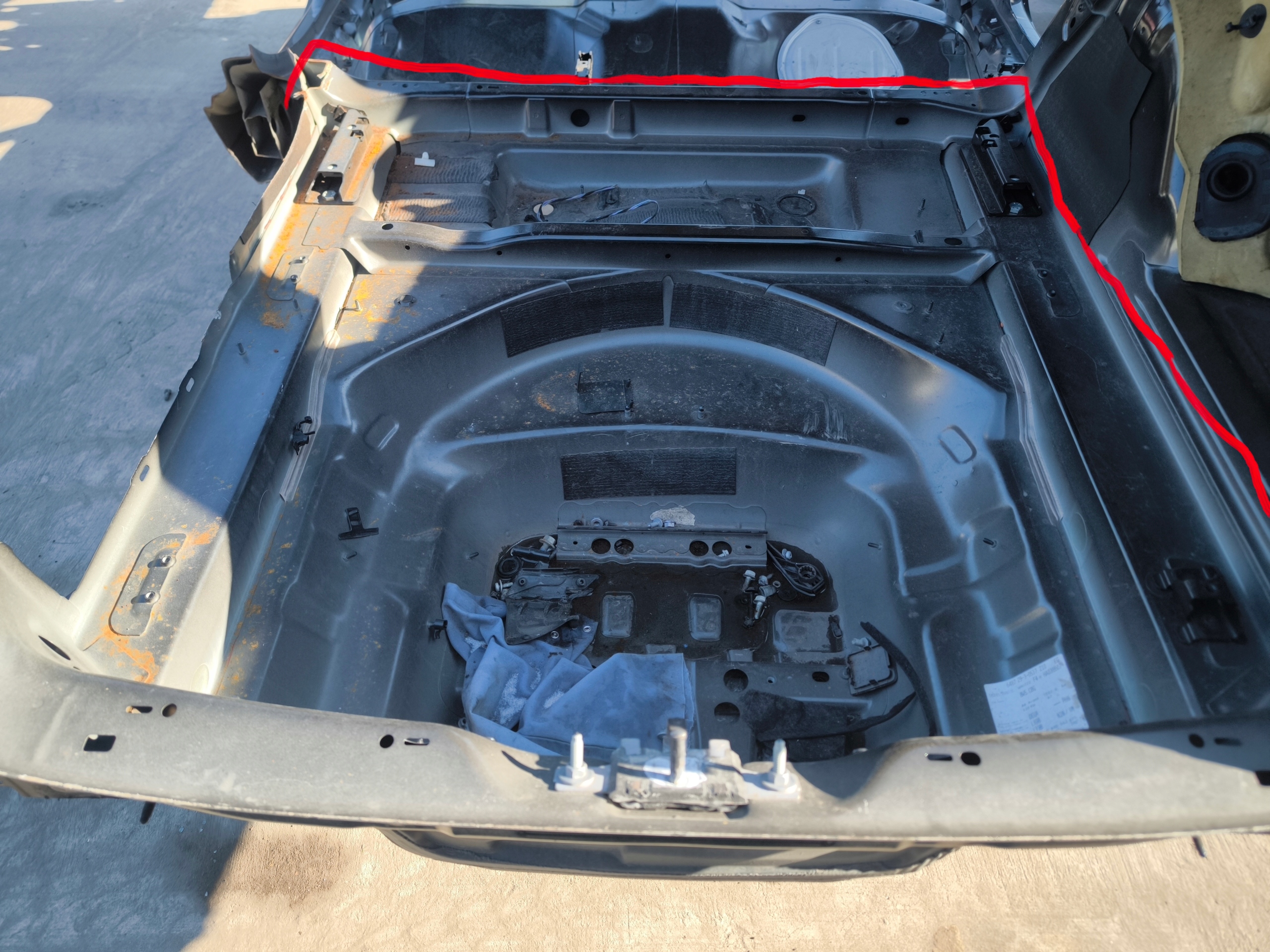 Coppa OSSATURA TYLNI AUDI A4 B9 AVANT KOMBI Originale *2*