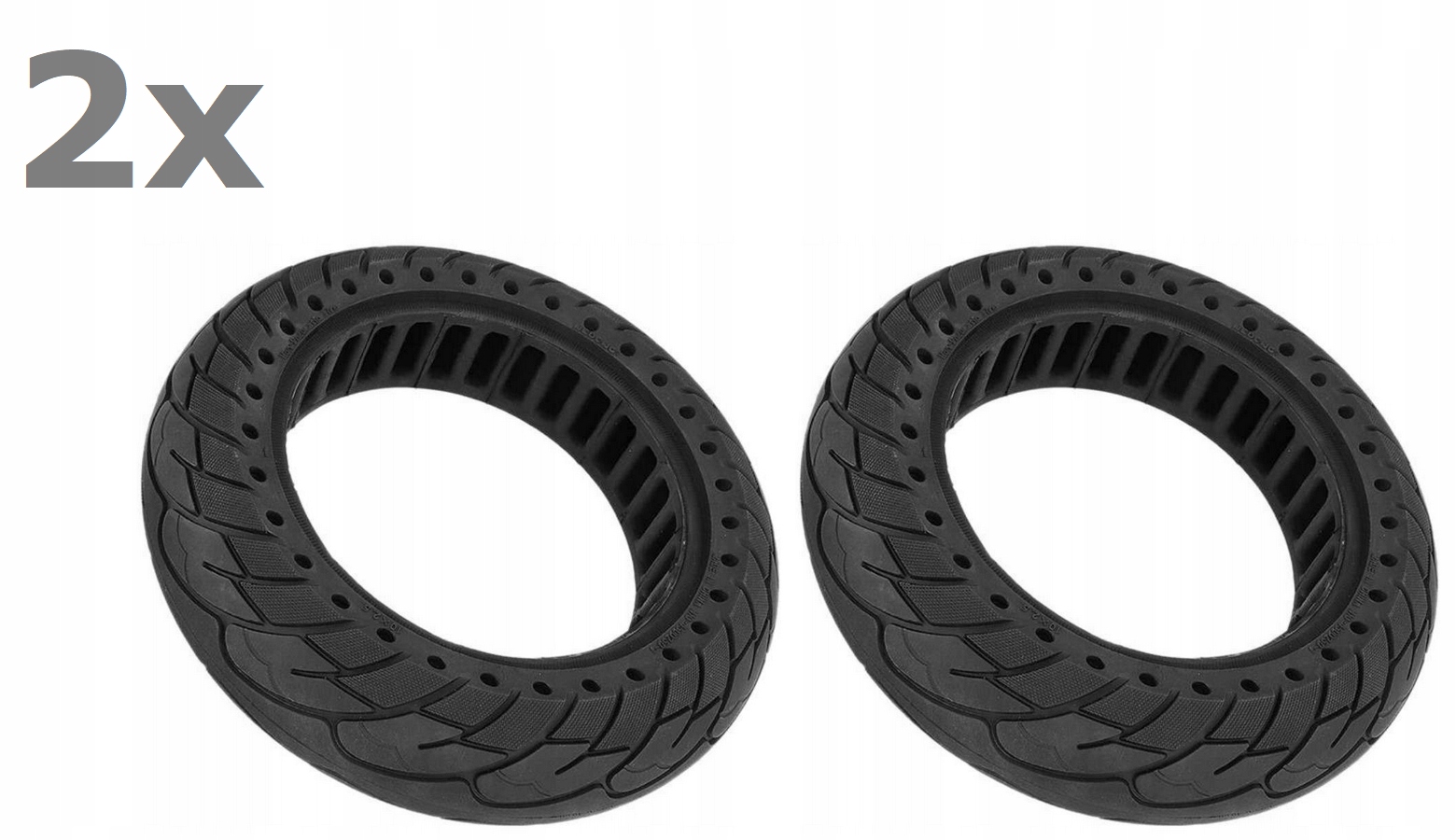 2x Plná Pneumatika Pro Elektrickou Koloběžku 10 x 2,5" Silná, Silná A Pevná