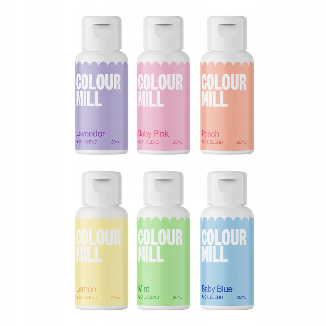Zestaw barwników olejowych Pastel Colour Mill 6 x 20 ml