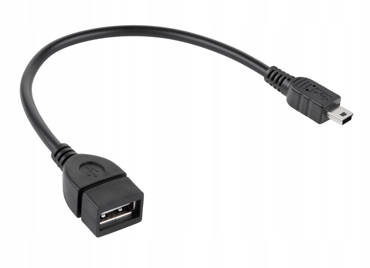 

Kabel Usb gniazdo A - wtyk mini Usb 20cm Otg