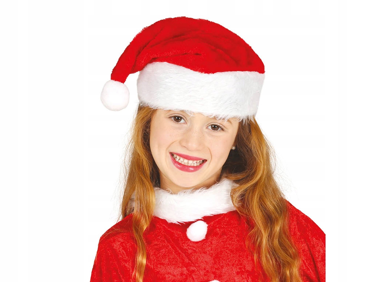 CZAPKA MIKOŁAJA KOSTIUM MIKOŁAJ CZERWONA