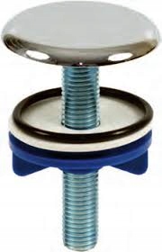 Korek zaślepka do otworu umywalki , zlewu chrom