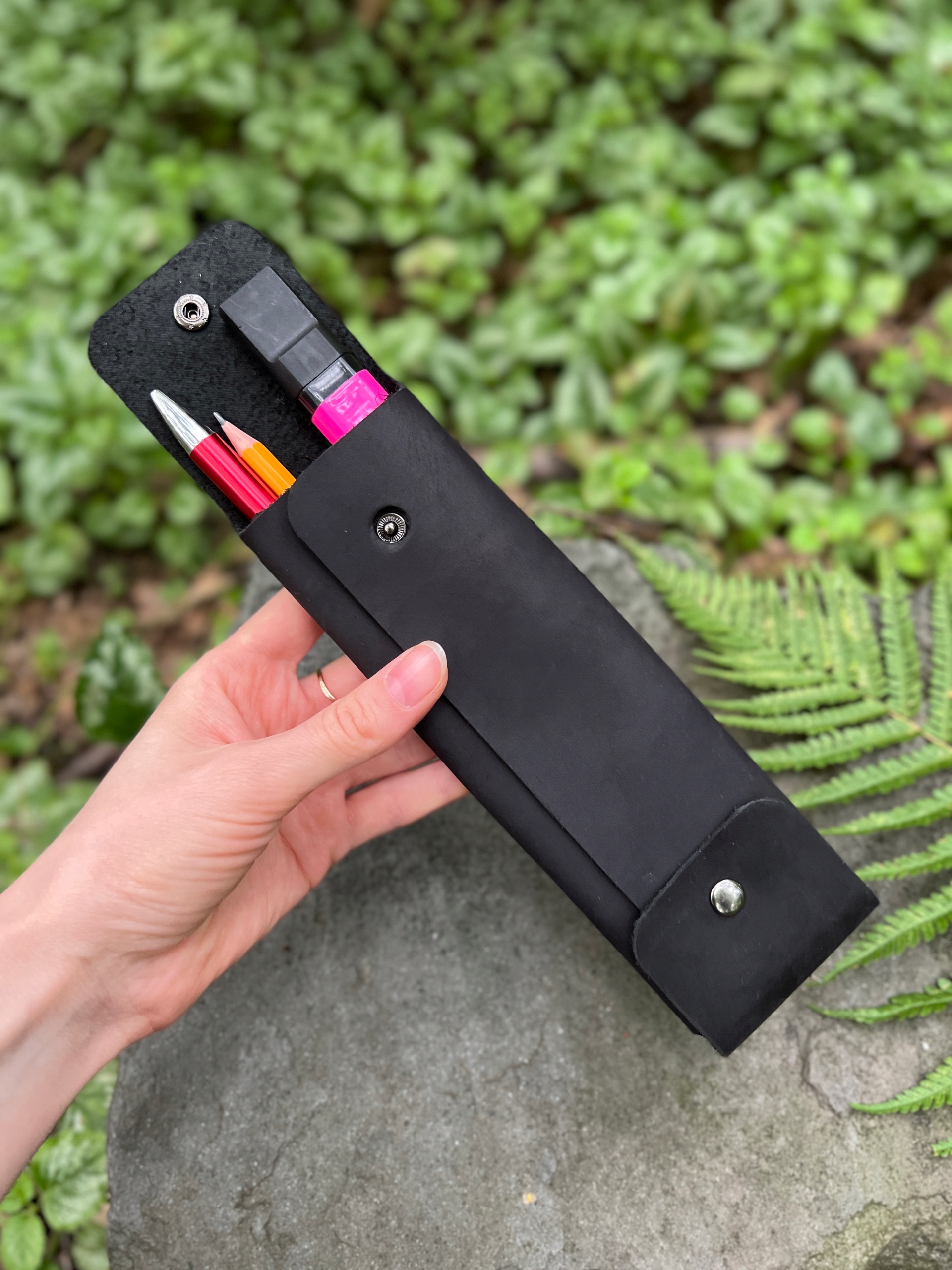 Originální kožené pouzdro na tužky