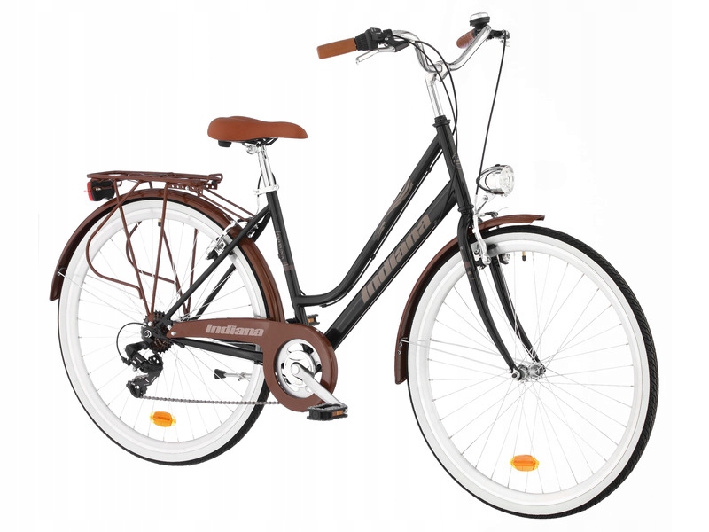 Rower miejski Indiana Fortuna 7Biegów 28 cali damski Czarny
