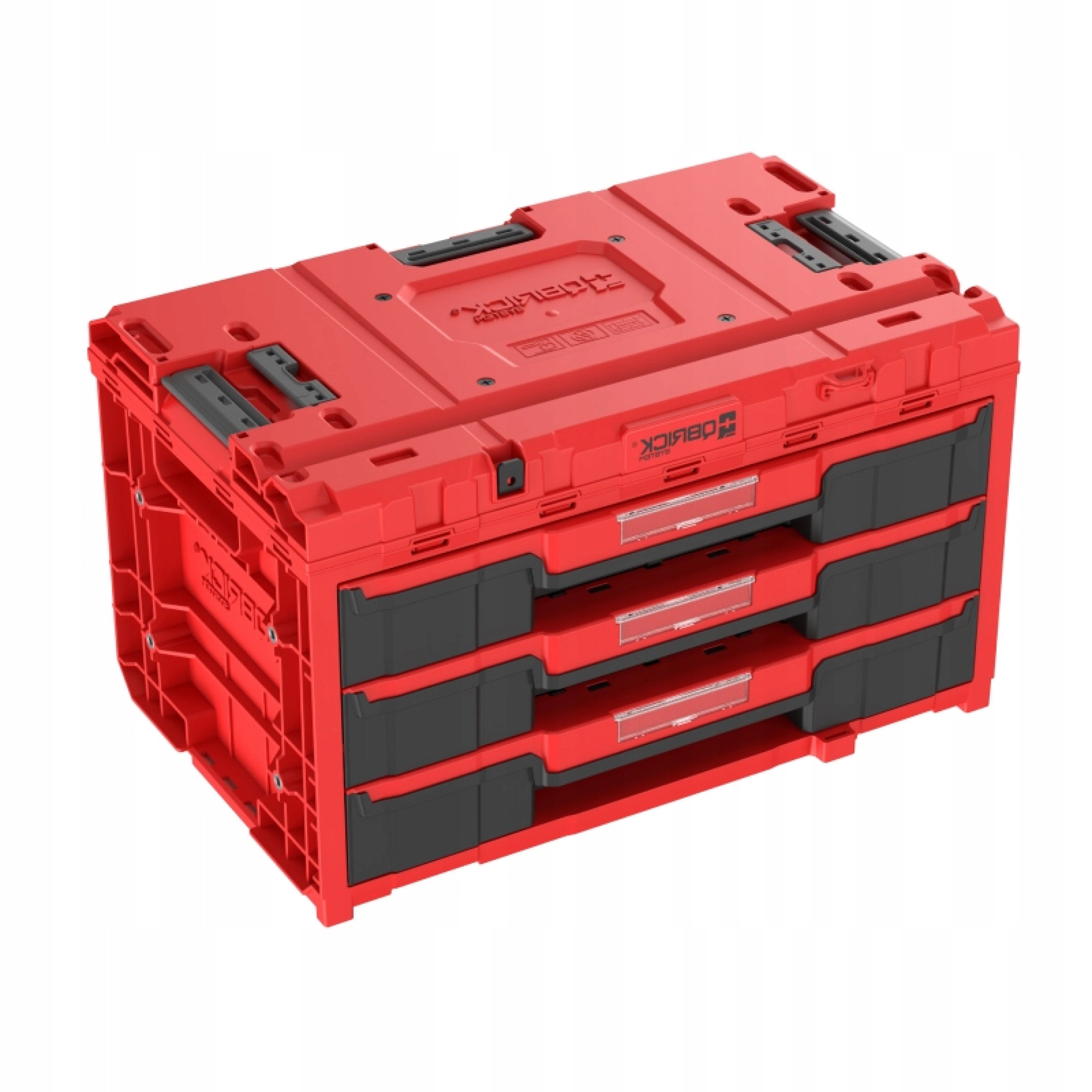 QBRICK SYSTEM SKRZYNKA NARZĘDZIOWA Z 3 SZUFLADAMI ONE 2.0 DRAWER 3 RED !