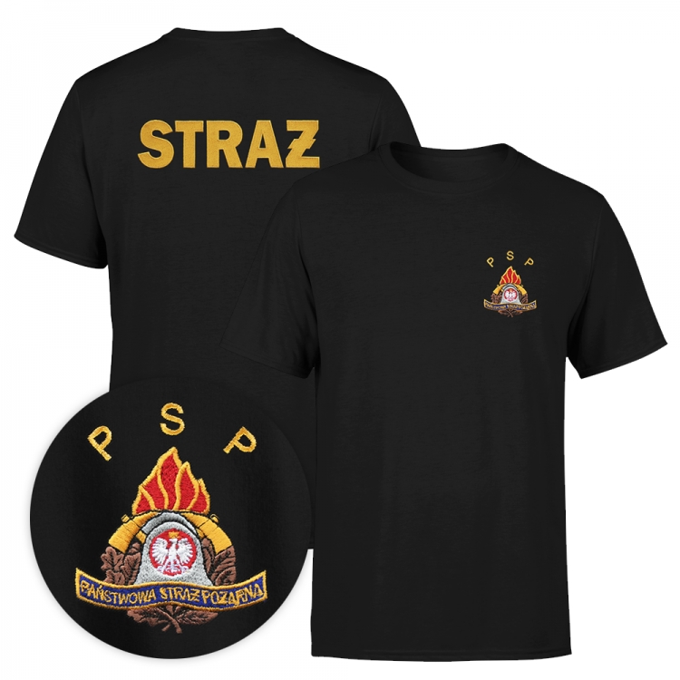 

S13 XXL Koszulka Psp logo haft Straż pożarna