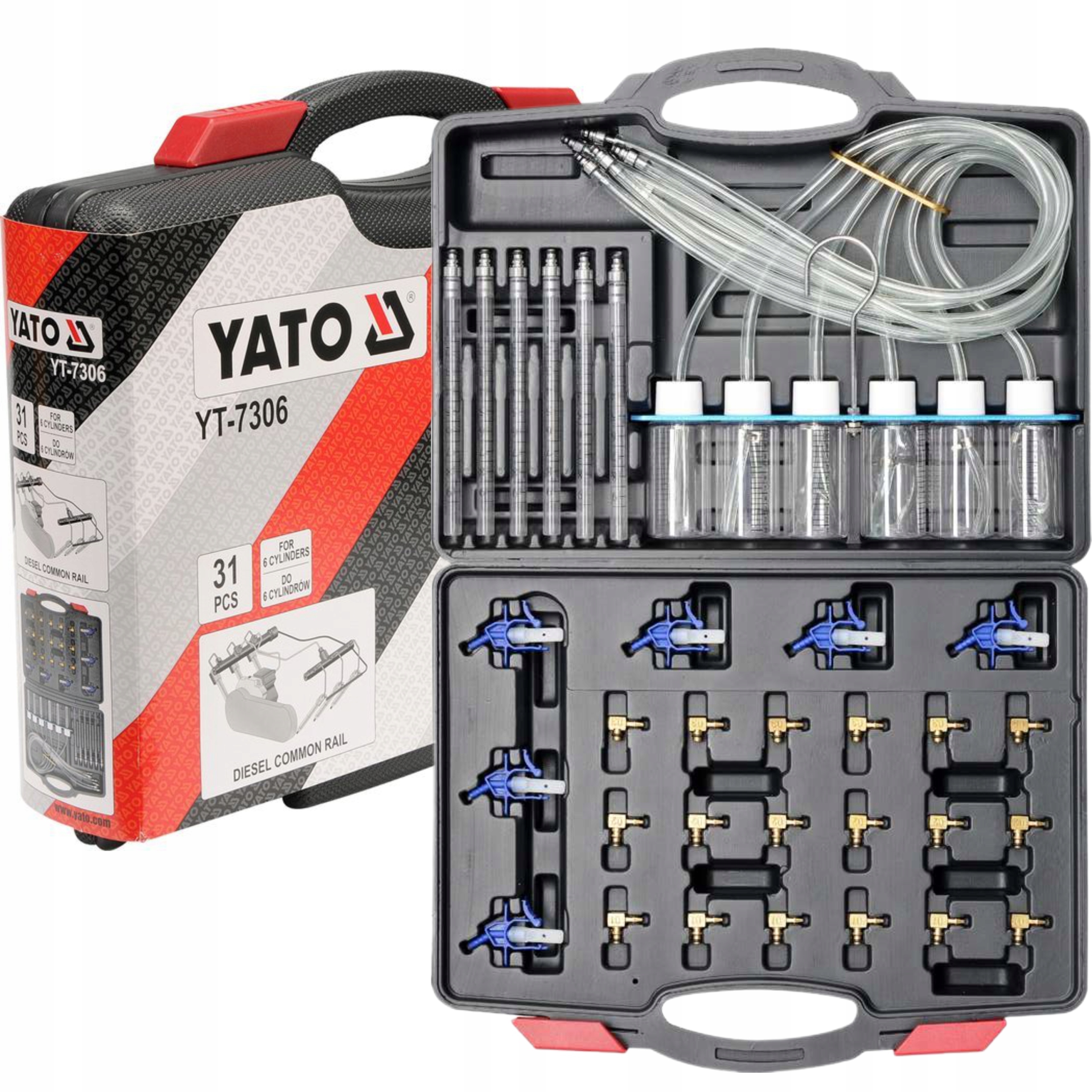 ДИАГНОСТИЧЕСКИЙ КОМПЛЕКТ ДЛЯ YATO YT-7306 ИНЖЕКТОРОВ