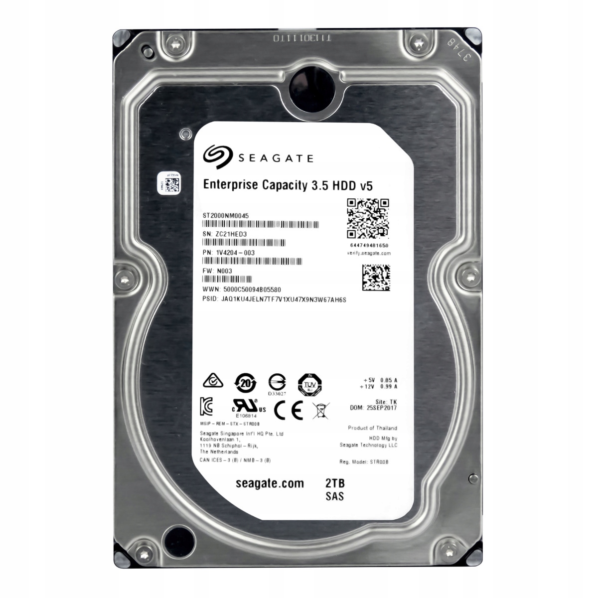 Seagate 2TB 7.2K 128MB SAS-3 3.5'' ST2000NM0045