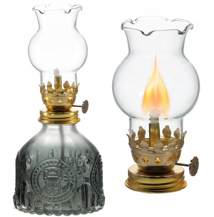 LAMPA NAFTOWA RETRO VINTAGE ANTYCZNA NA OLEJ NAFTĘ LAMPION LATARNIA 19,5 cm