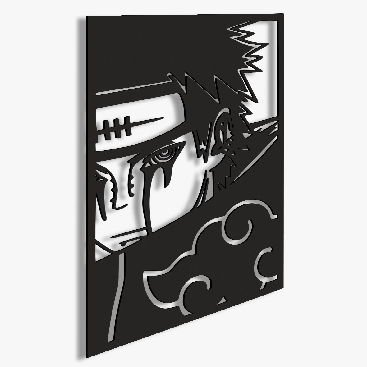 Dřevěný obraz XL Pain Anime Naruto Akatsuki Panel 3D Dárek