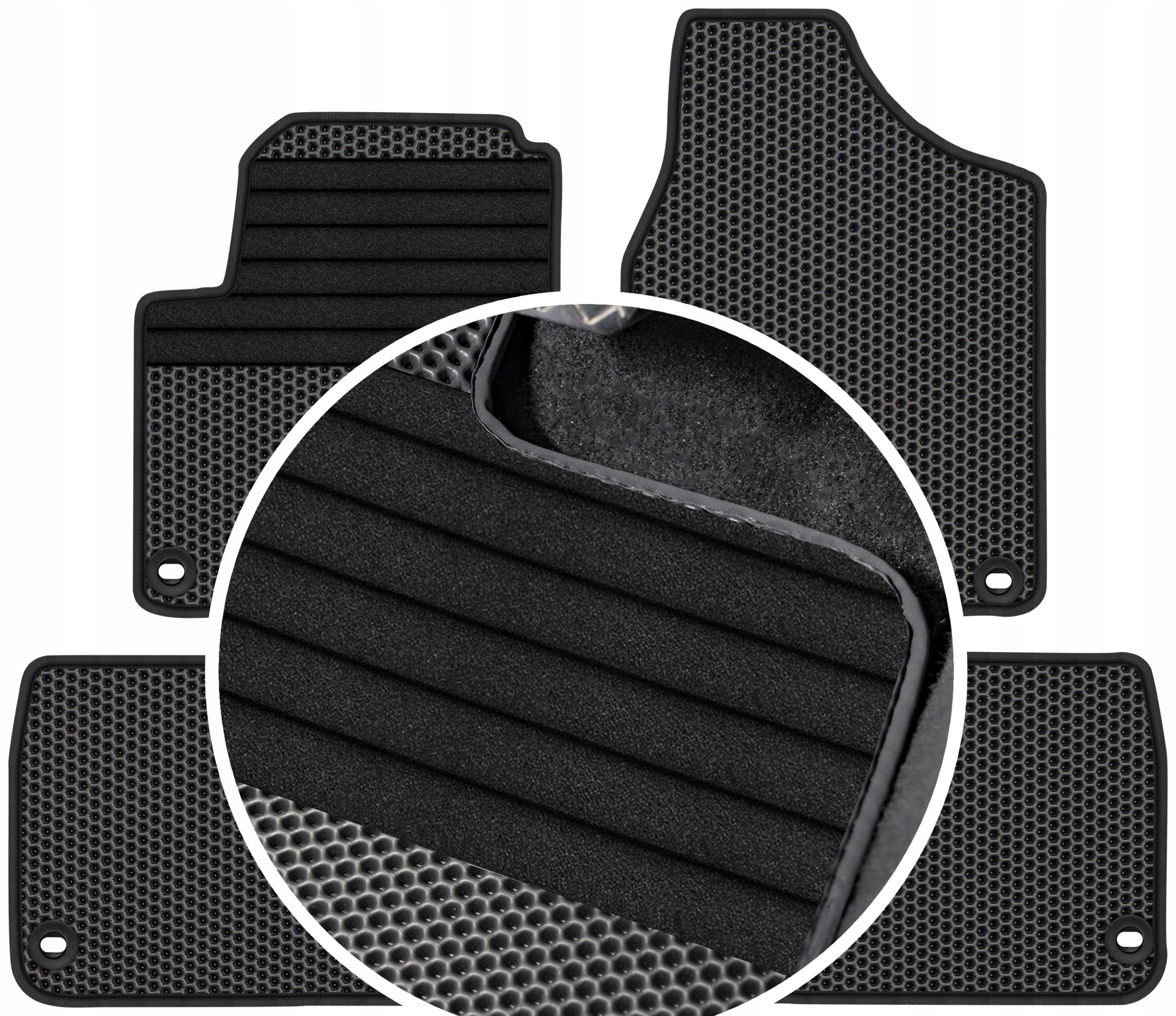 Ford Galaxy I 5os 1995-2006 Gumové koberce Eva Eternity Vyztužení XXL