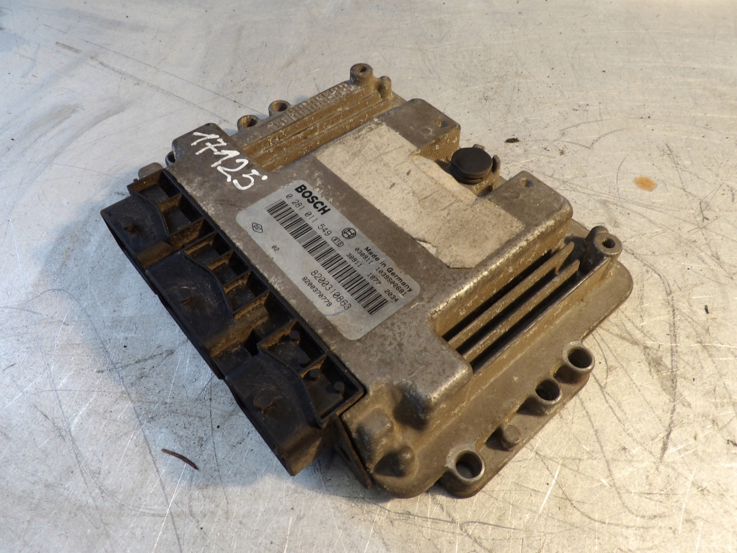 Renault Megane II CC coupe computer, control unit 0281011549, 8200310863
