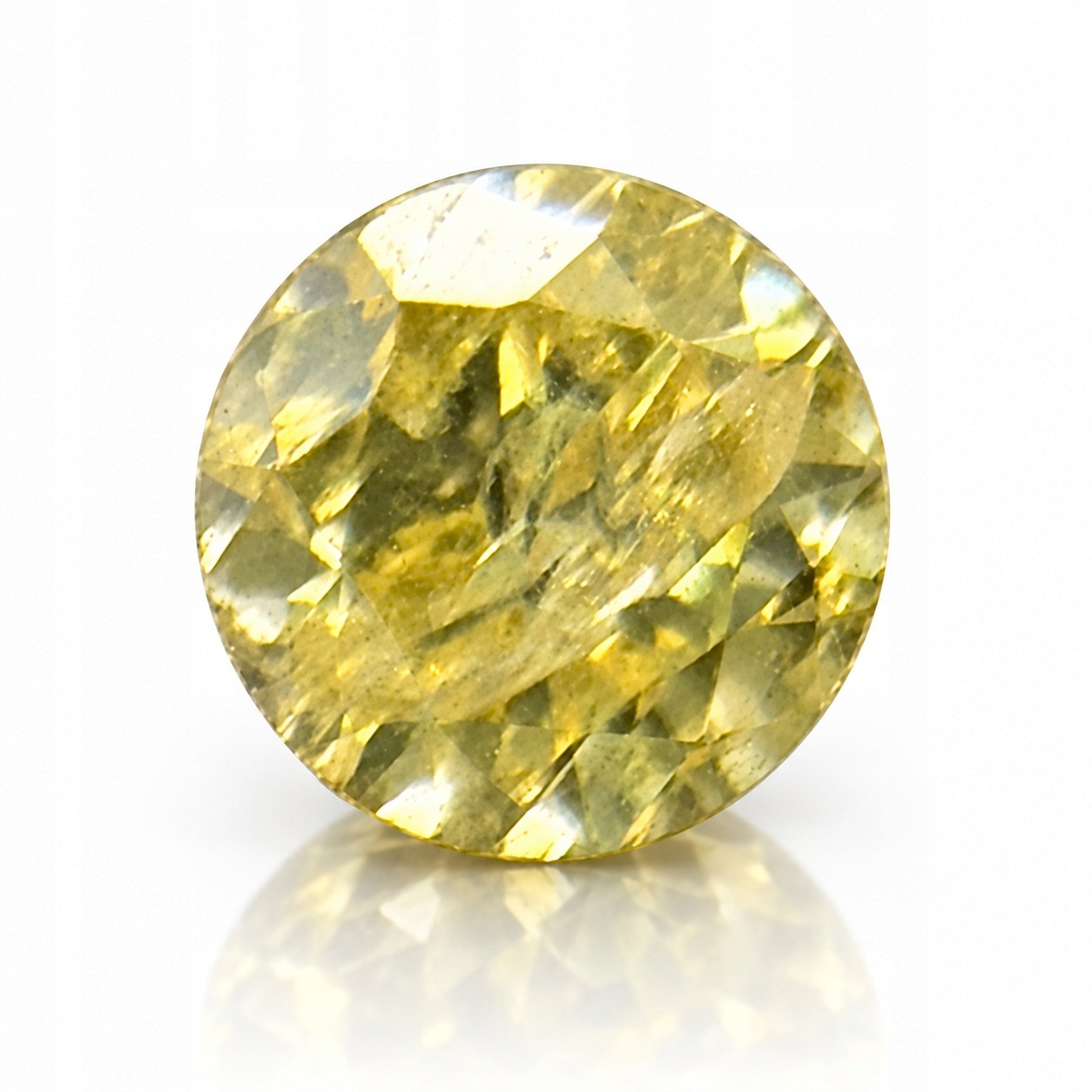 Přírodní diamant 0.03 ct Žlutý Briliant certifikát Wbd