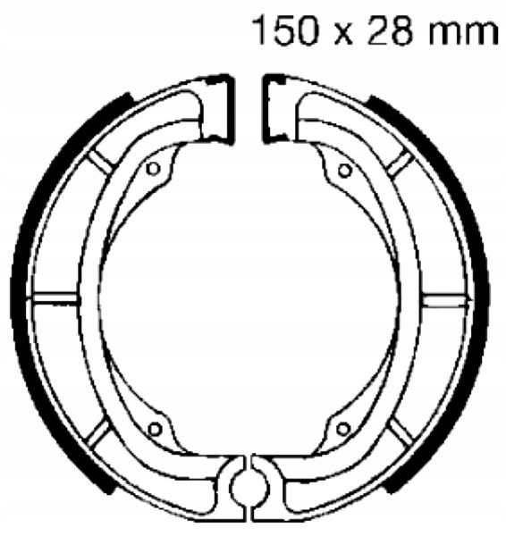 Brzdové Čelisti Kawasaki Kdx 400 Kl 250 Kx 420 Suzuki Dr 500 Gt 200