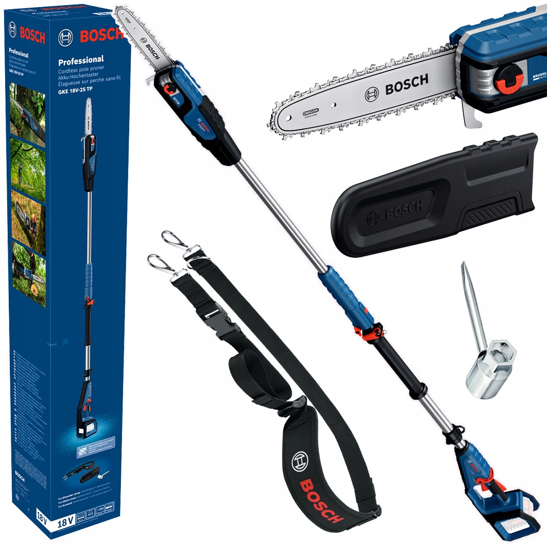 Piła pilarka łańcuchowa na wysięgniku Bosch Gke 18V-25 Tp 06008D6000