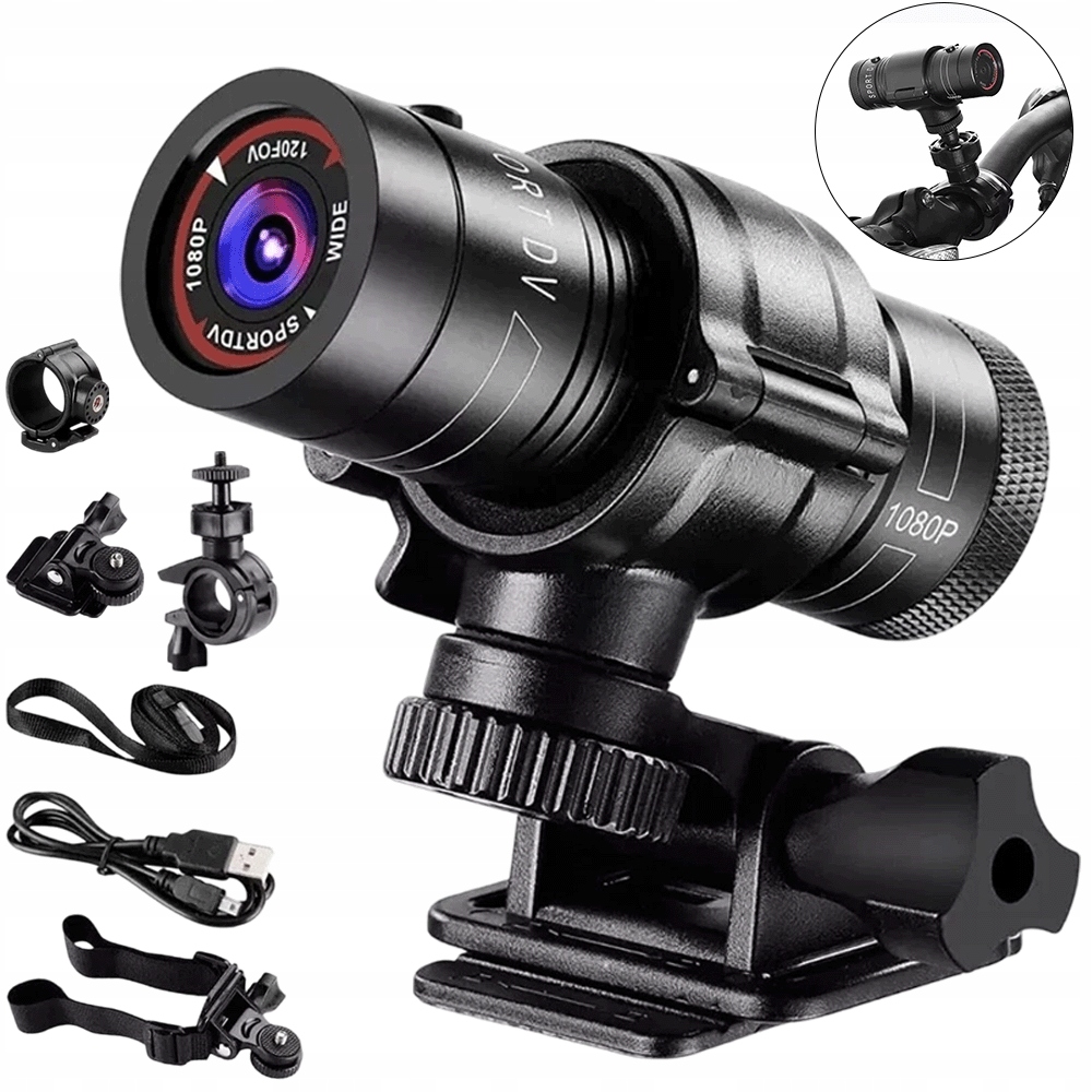 Kamera na kolo 1080P Full Hd 30kl/s voděodolná pro extrémní sporty