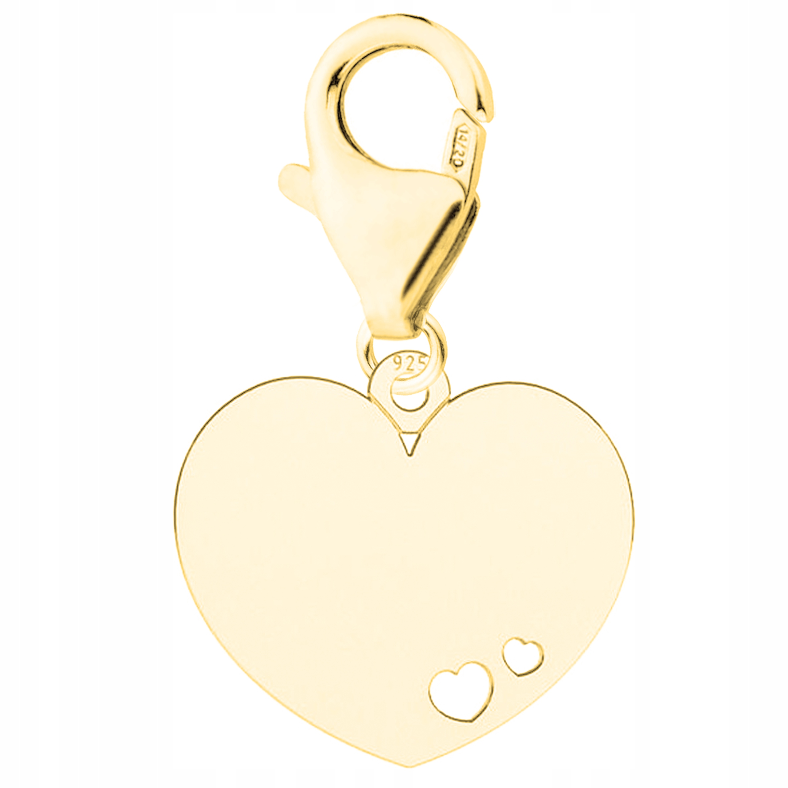 Zlatý závěsný přívěsek Srdce Srdíčko stříbro 925