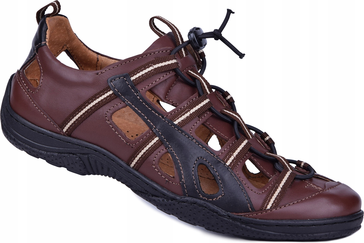 

Sandały męskie skórzane buty letnie polskie 45