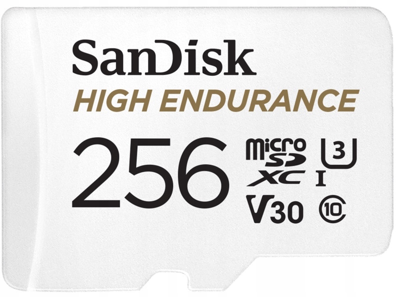 Karta pamięci z adapterem SanDisk High Endurance microSDXC 256 GB V30