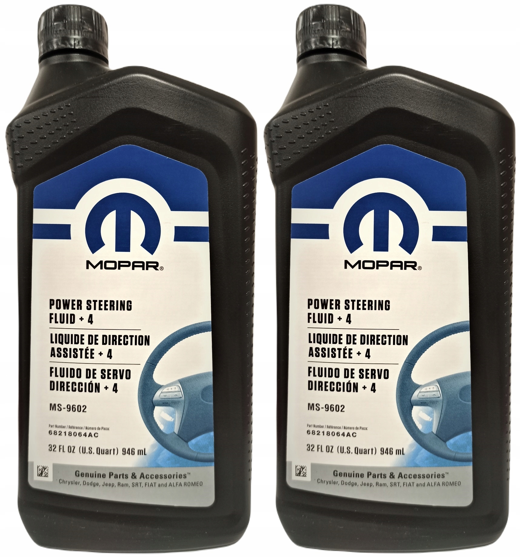 

Mopar Power Steering Fluid +4 946ml Zestaw MS-9602