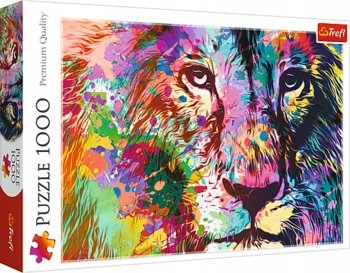 

Puzzle1000 Kolorowy Lew 10707