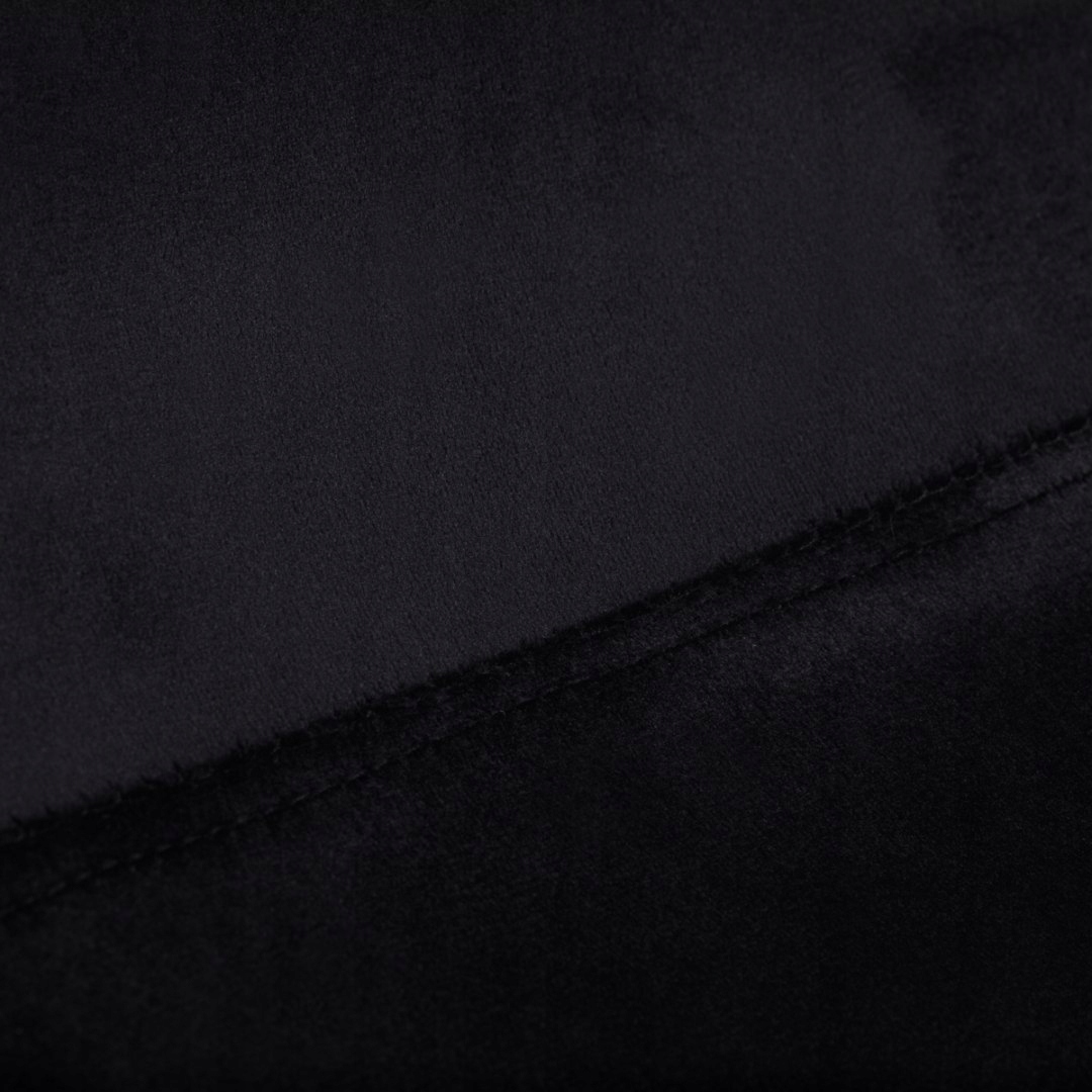 Hoker barowy QS-B15 aksamit czarny Szerokość mebla 48 cm