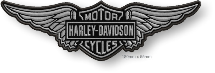 naszywka naprasowanka haft Harley Davidson 180mm x 55mm haft