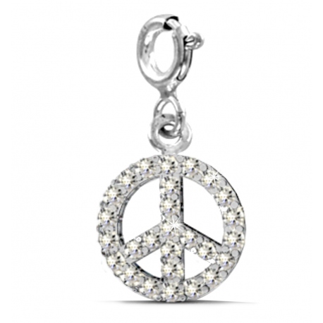 

Charms Pacyfk Znak Pokoju Miłości Srebro 925