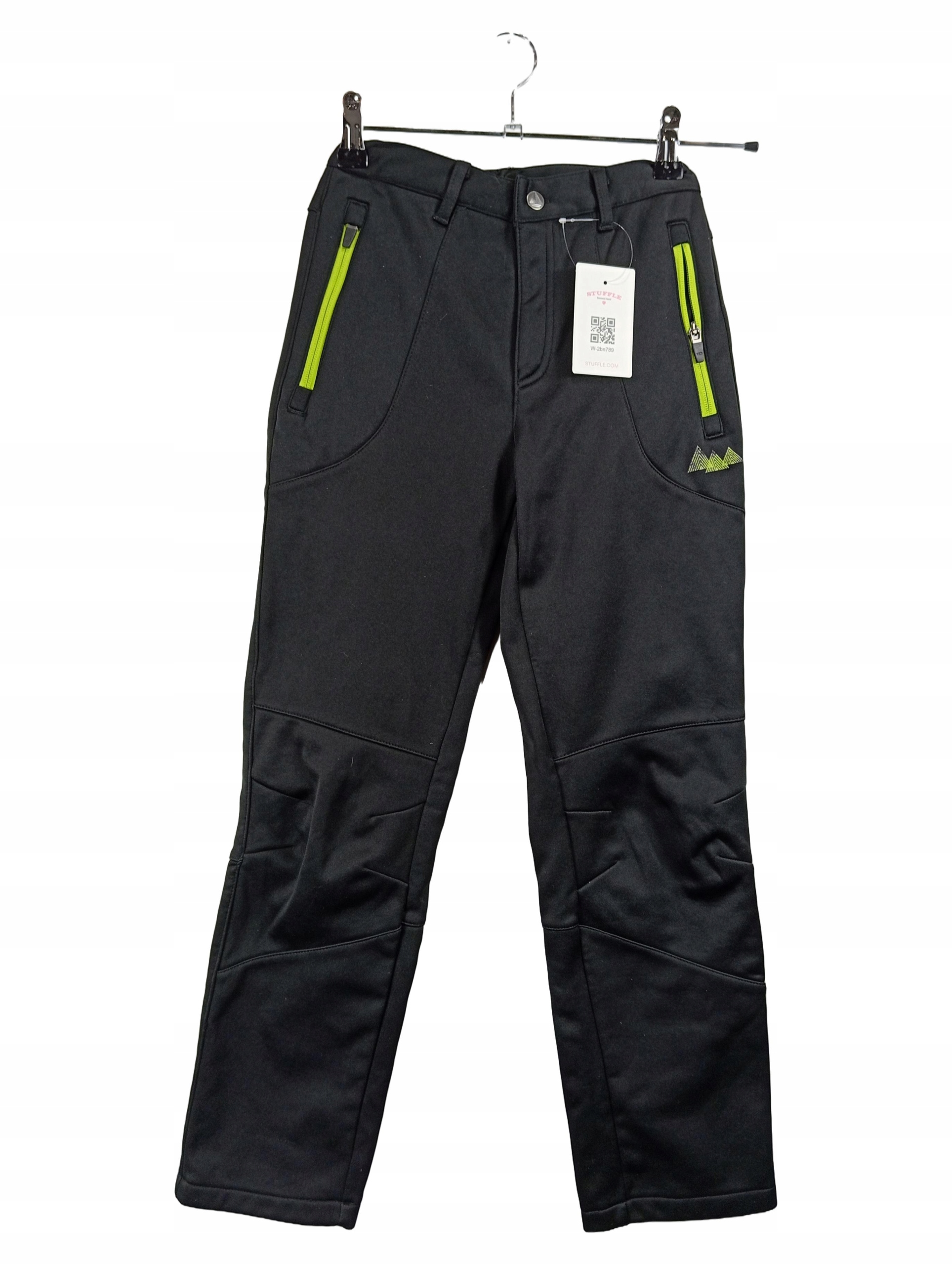 Crivit Spodnie Outdoorowe Dziecięce Softshell Czarne (EU 152)