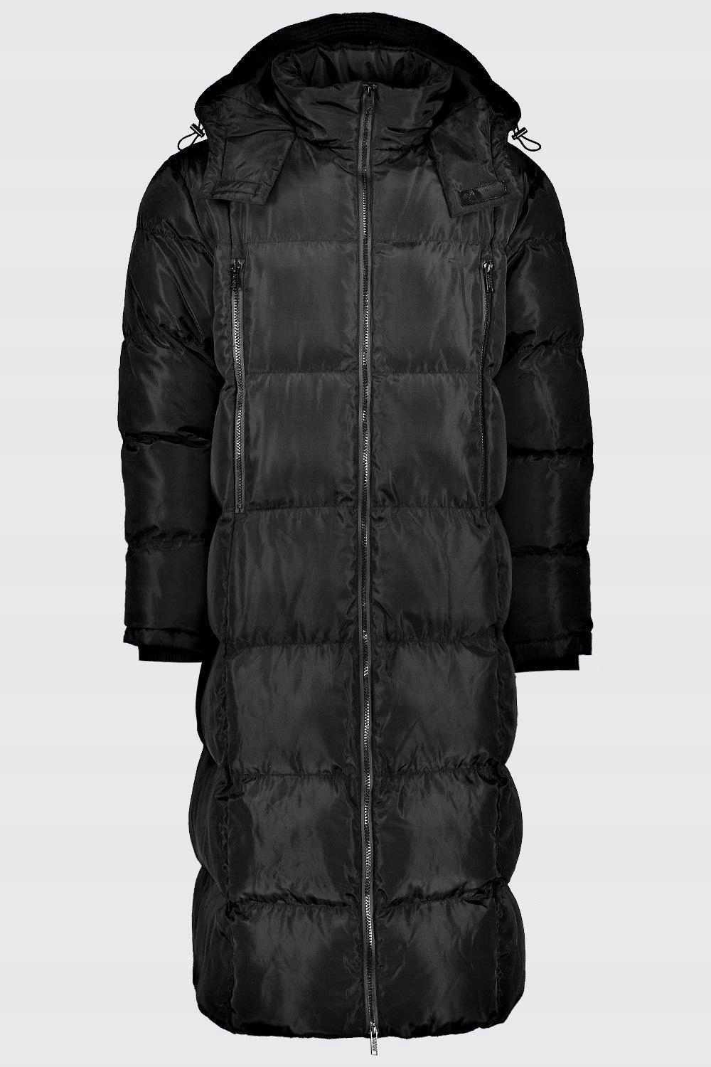 Boohoo Men Péřová Bunda Černá Kzm L