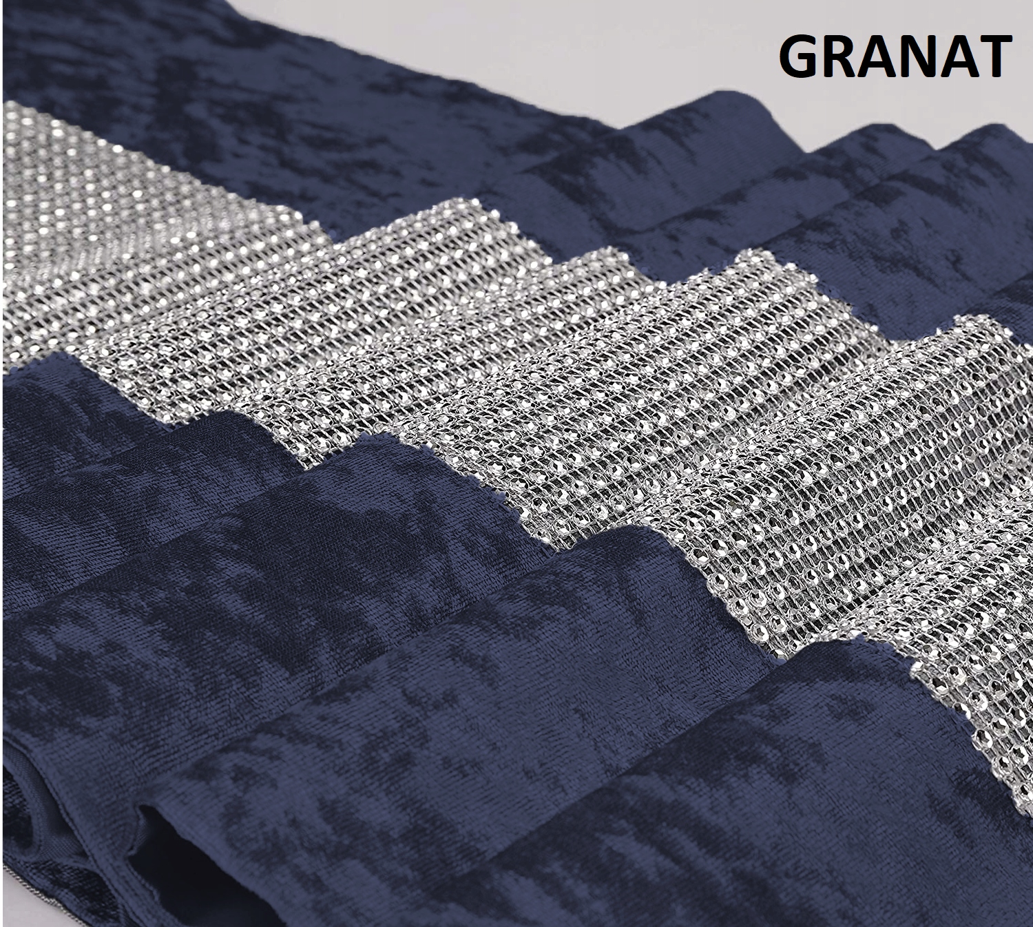 BIEŻNIK GRUBY CYRKONIE VELVET 40x120 WELWET WELUR Marka Syl-Mar