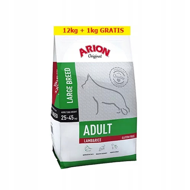 Arion Original Adult Large Lamb Rice Z Jagnięciną 12kg 1kg