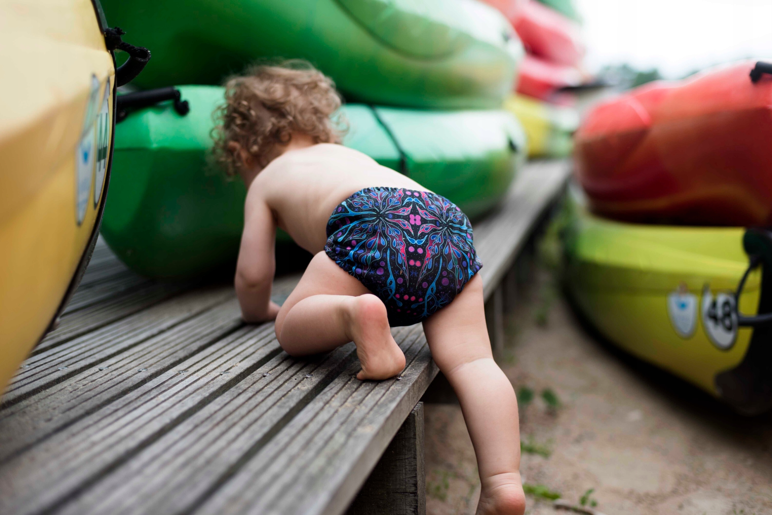 Pieluszka do pływania, kąpielówki Neon Splash M Waga dziecka 10-13 kg