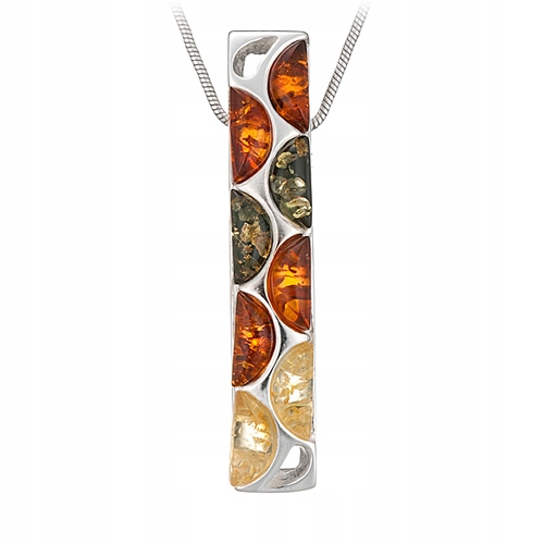 Stříbrný Přívěsek stříbro AG925 s baltským přírodním Jantarem z Jantaru