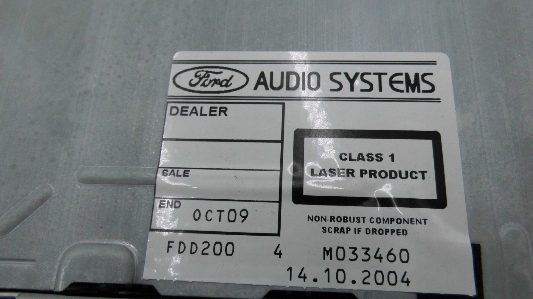 RADIOODBIORNIK FORD MONDEO Mk3 Weight with packaging 3 kg