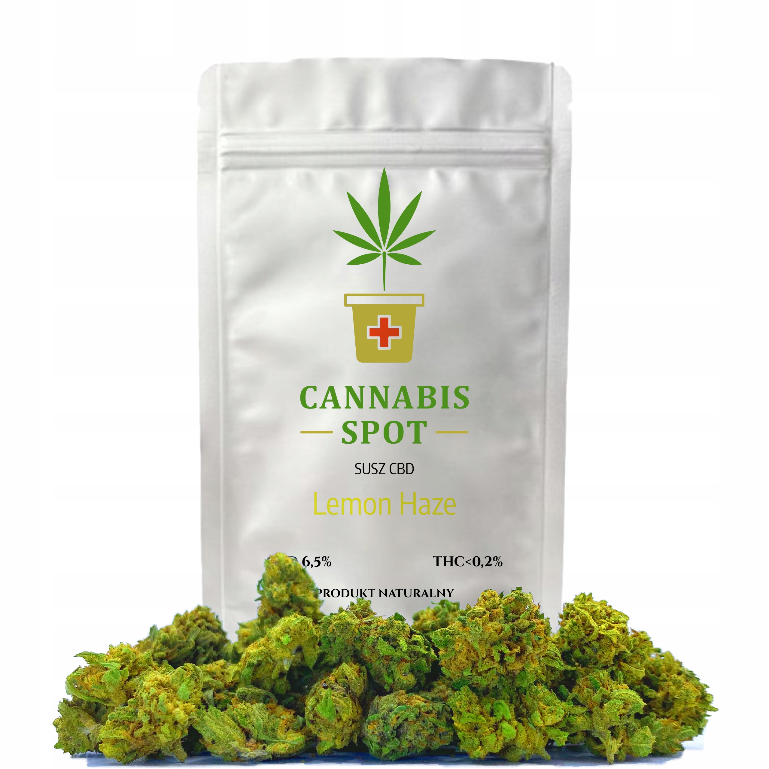 

10g susz Cbd Thc Lemon Haze (małe topy)