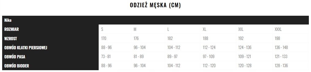 NIKE dresy męskie WF piłkarskie z NADRUKIEM L Rozmiar L