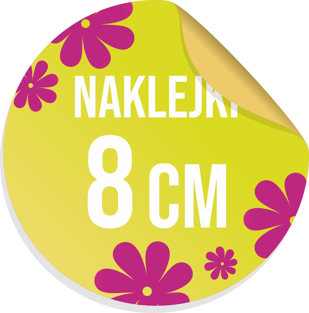 

Naklejki Z Logo, Etykiety Na Paczki 8cm 100szt.