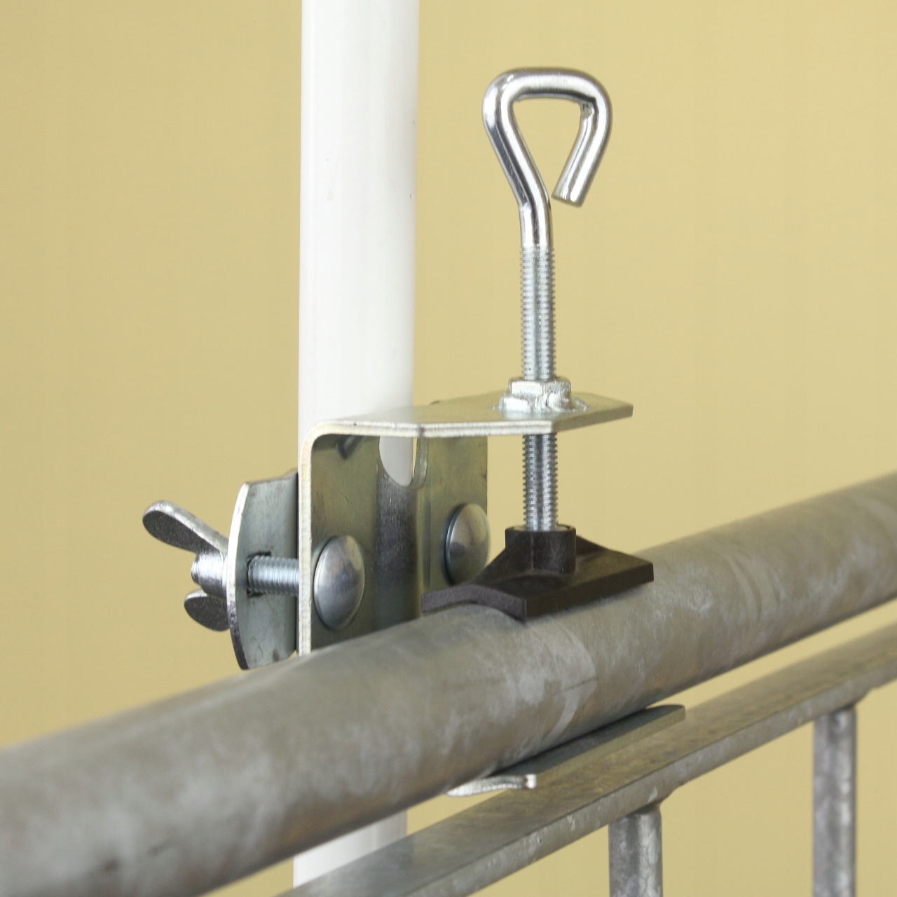 Uchwyt do parasola balkonowego fi 35 mm, ocynk, montaż na poręczy EAN (GTIN) 4007114143025