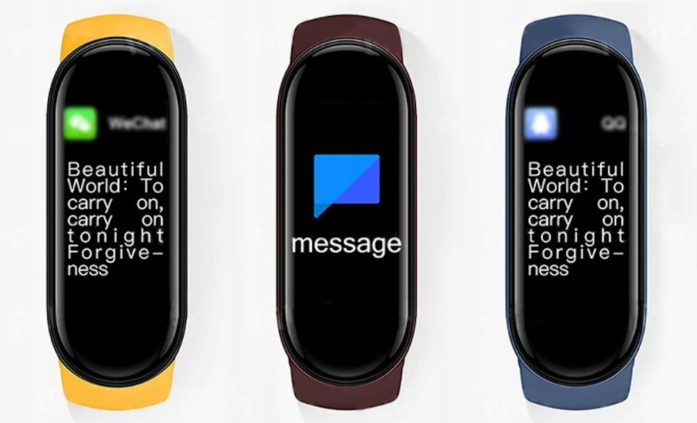 SMARTWATCH ZEGAREK M6 OPASKA SPORTOWA MĘSKA DAMSKA KROKI PULS POWIADOMIENIA Materiał paska guma