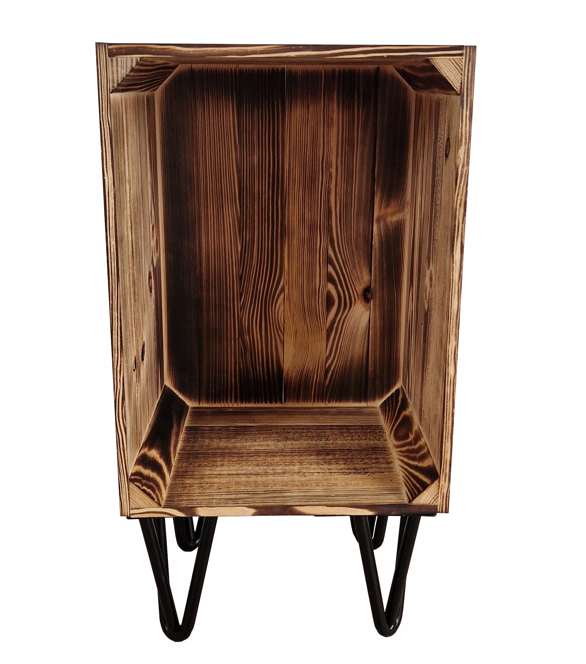 Dřevěná Opálová Skříňka S Nohami Hairpin Na Výzdobu, 54x29x24 cm, Skříňka