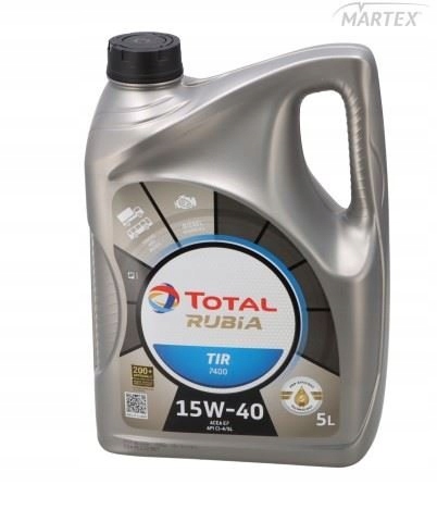 Olej Total Rubia Tir 7400 15W40 5L Acea E7; Bez Dpf; Mb 228.3; Man M3275(SP
