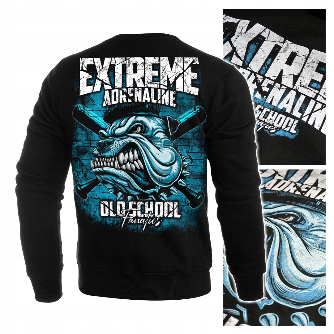 Pánská mikina Extreme Adrenaline Buldok Old School Fanatics fotbal S