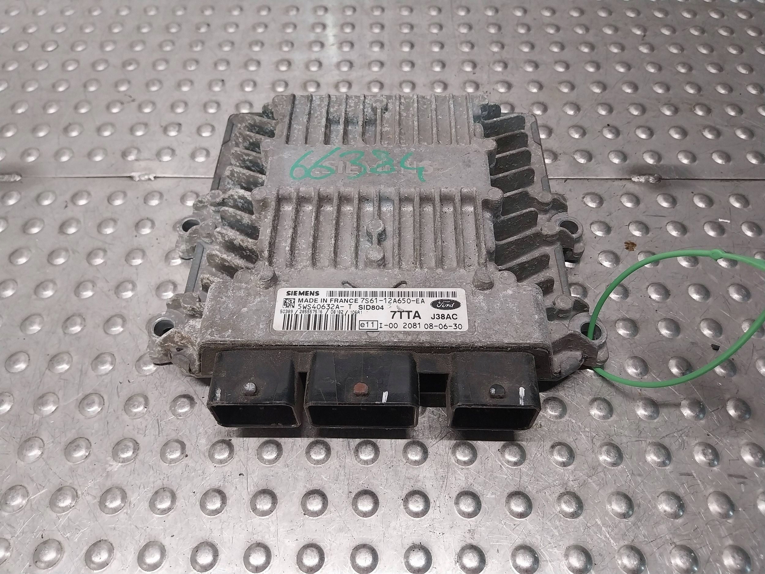 computer control unit of the engine 7S61-12A650-EA FORD FIESTA MK5 MK6 1.4TDCI