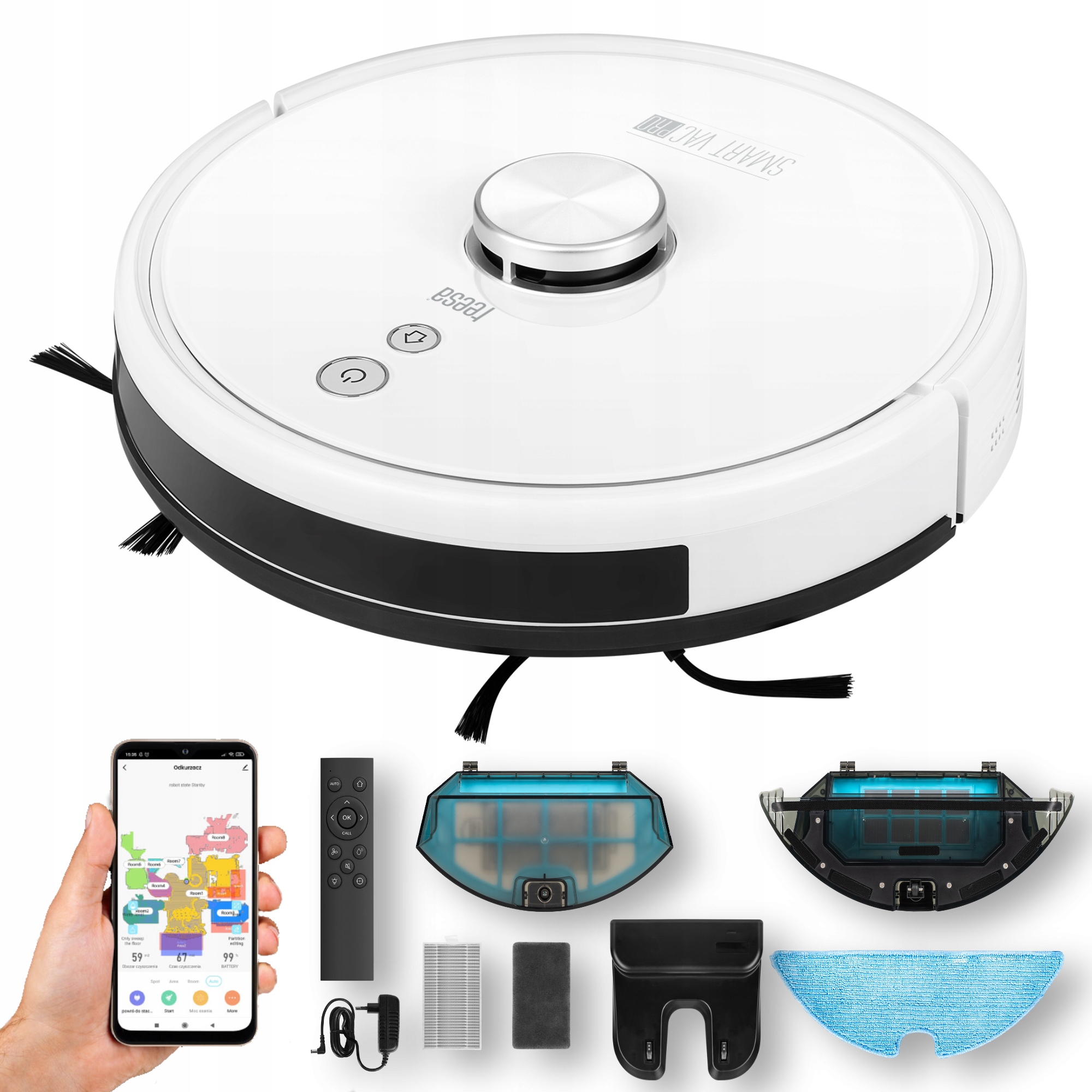 Robot sprzątający odkurzacz Teesa Smart Vac Pro