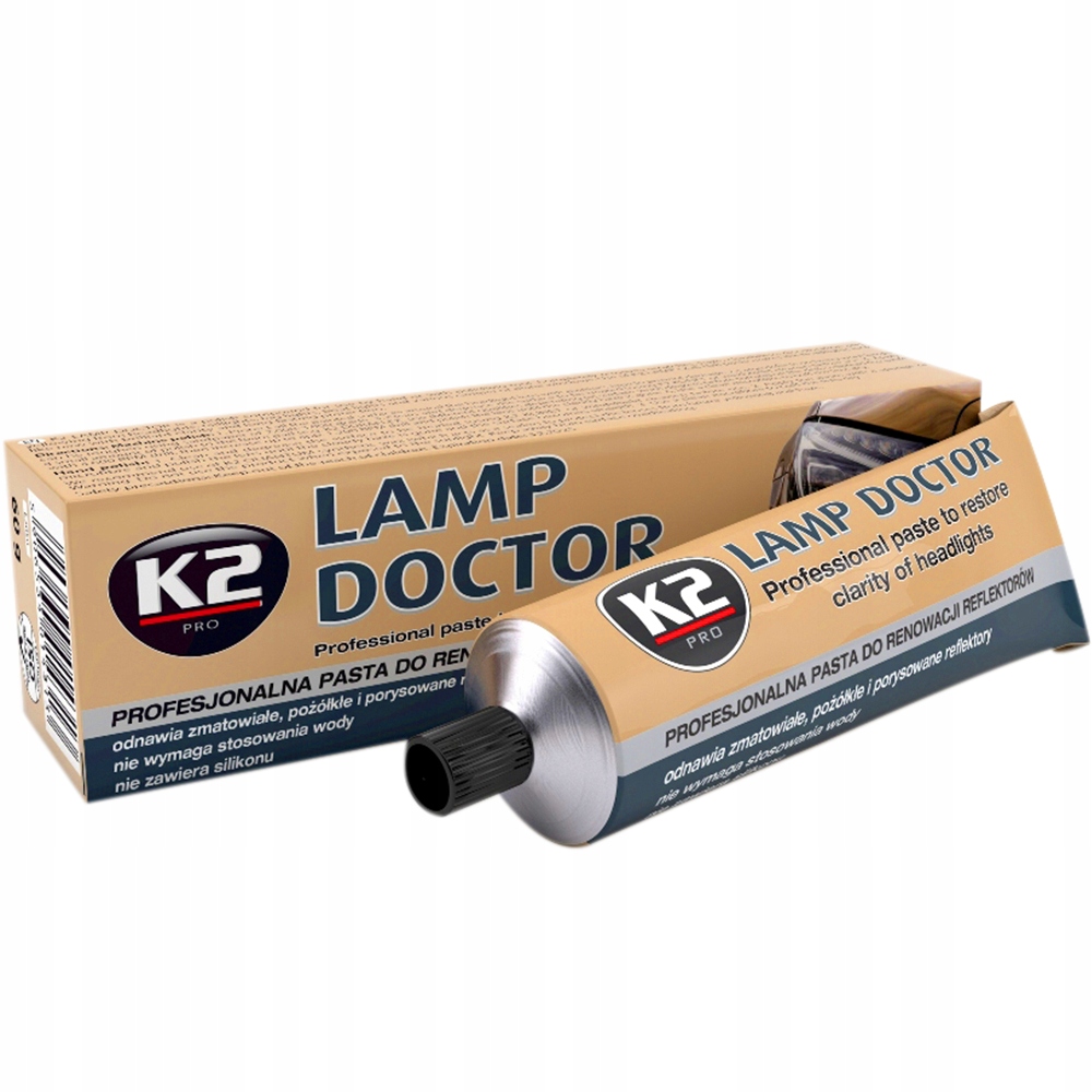 K2 LAMP DOCTOR PASTA DO RENOWACJI REFLEKTORÓW LAMP SAMOCHODOWYCH DO AUTA
