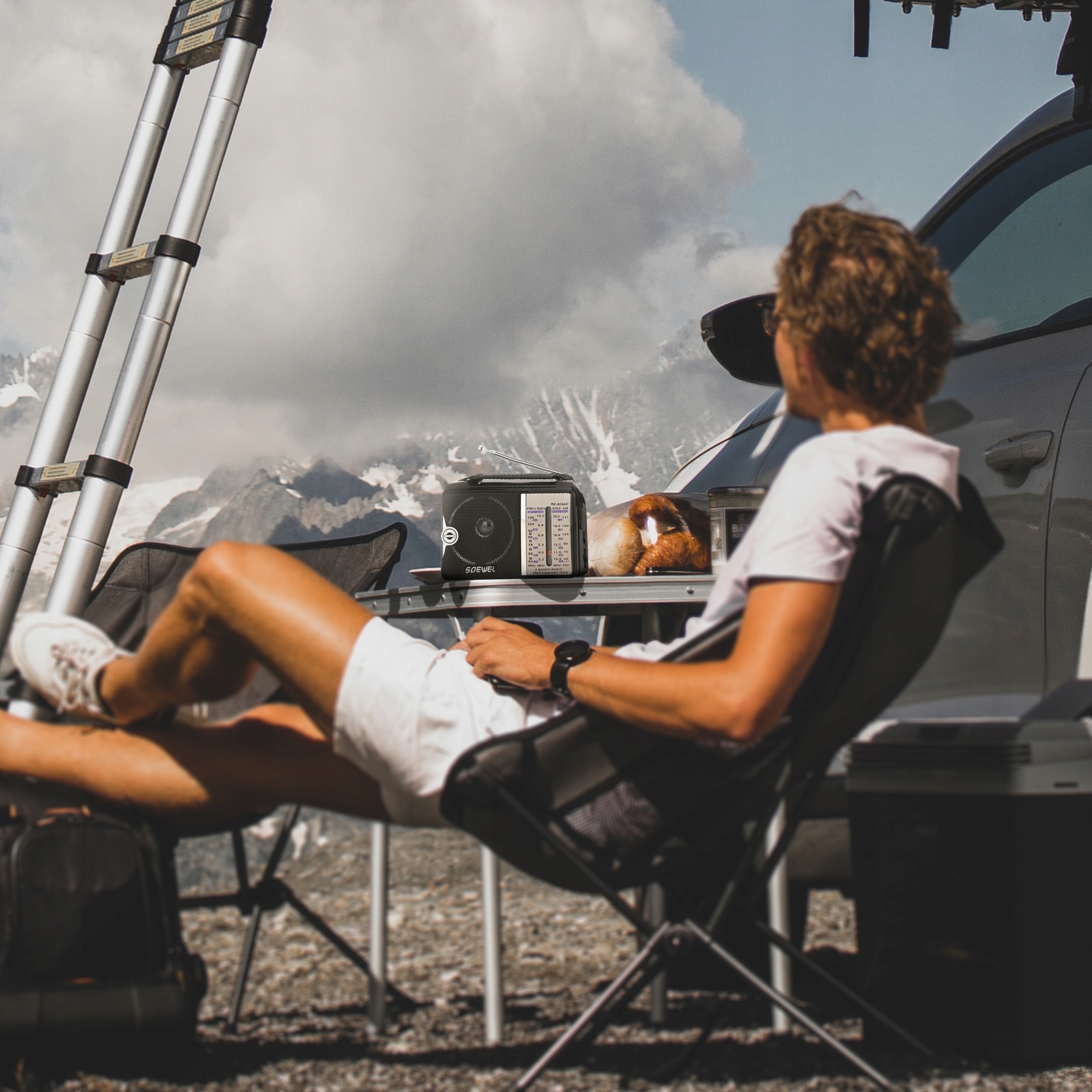 RADIO KUCHENNE BUDOWLANE BATERYJNE SIECIOWE FM AM USB PRZENOŚNE ANTENA 230V Radio AM