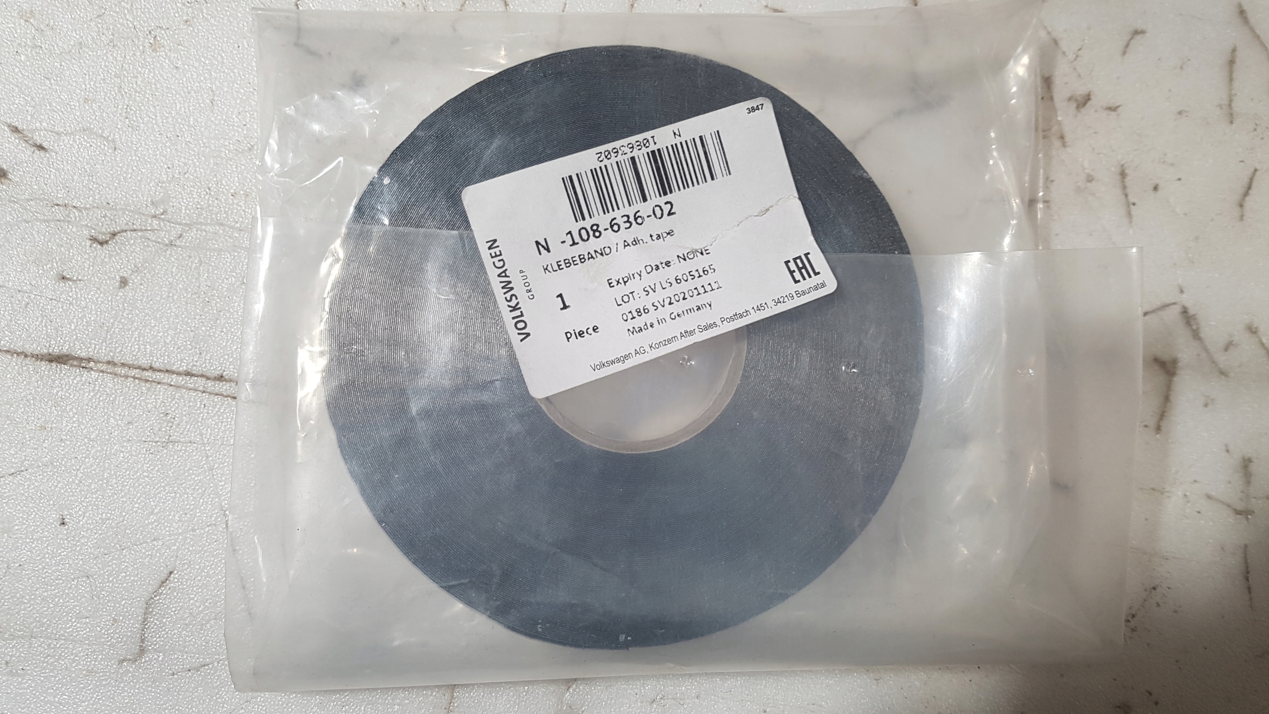 VW AUDI ORYGINALNA TAŚMA KLEJĄCA aluminiowa