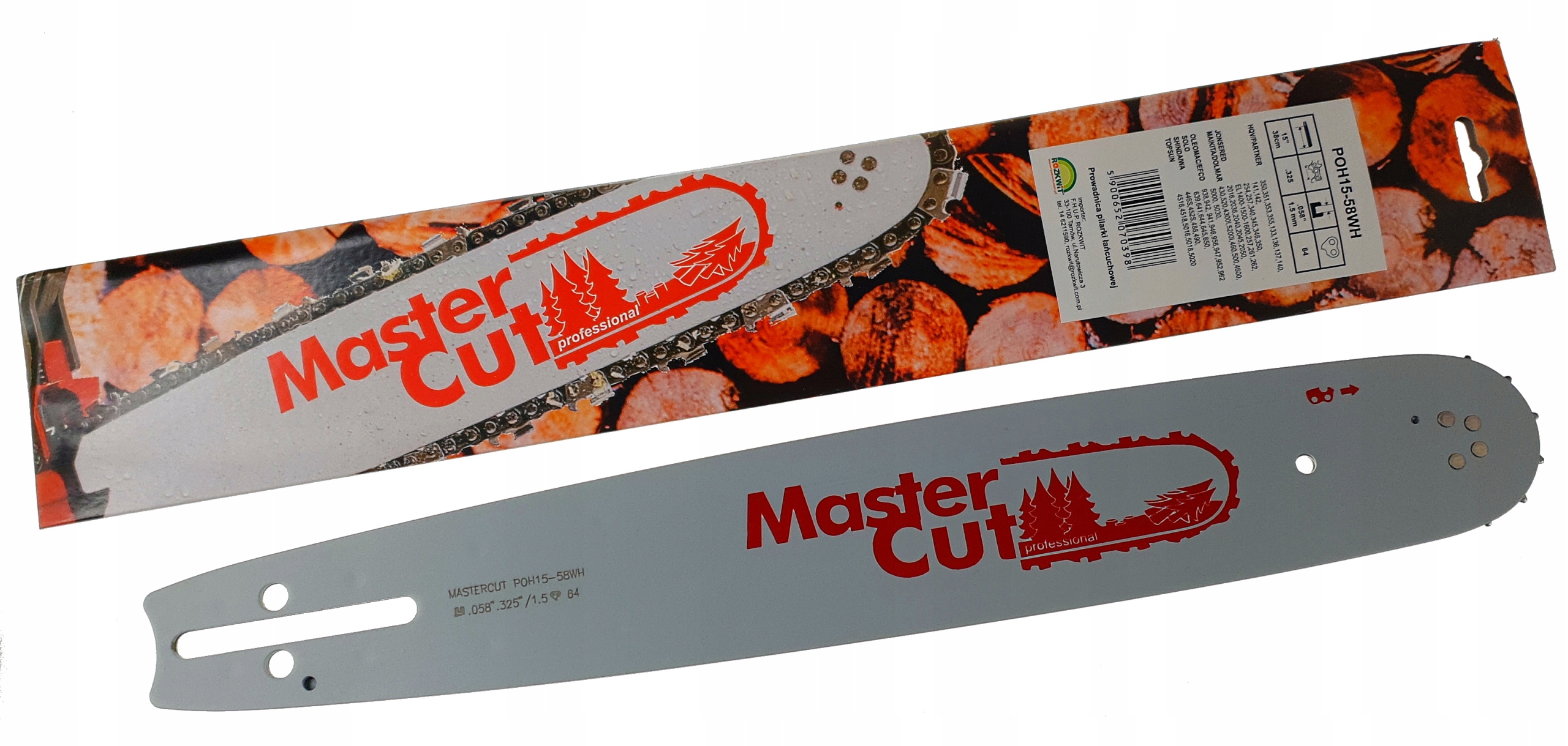 

Prowadnica Mastercut 325''1.5 Husqvarna Partner 15